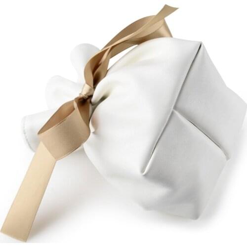 Elegant Bracelet Storage Bag, Decorated with Satin Ribbon and Cotton Pillow Gift Package Fashion Jewelry Organizer
