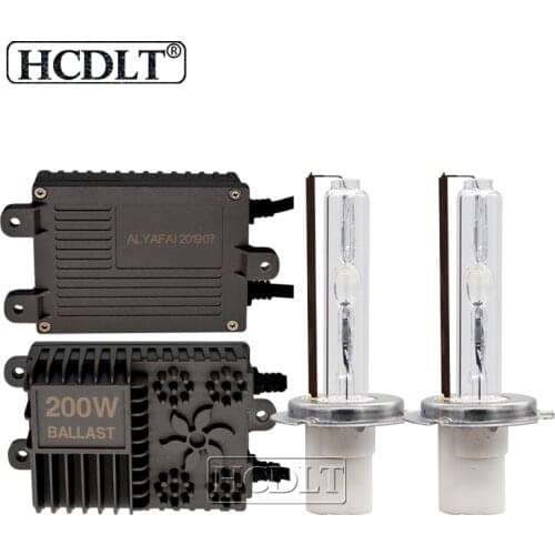 HCDLT 1 Set High Power AC Ballast Super Bright 200W Xenon Headlight Kit H1 H3 H7 H11 HID Xenon Lamp 6000K 4300K 5000K 8000K