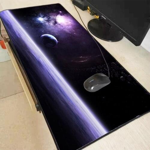 XGZ Space Earth Bright light Gaming Mouse Pad Large Mouse Pad Gamer Mouse Mat Computer Mousepad Keyboard Desk Mat For CSGO DOTA