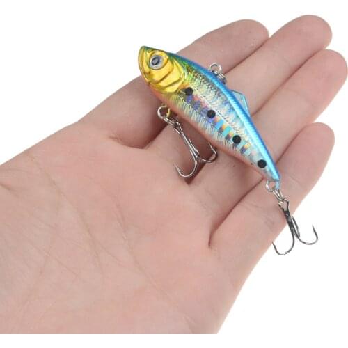 1 PCS 6cm 11g Artificial Japanese VIB Fishing Lure lead inside Hard Bait Diving Swivel Bait winter Sea Fishing Tackle