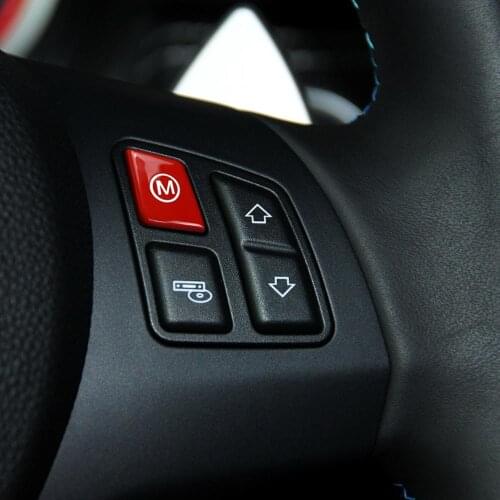ABS Plastic Red Steering Wheel Button for BMW 3 Series M3 E90 E91 E92 E93 M Sport 2003-2017 Models Accessories