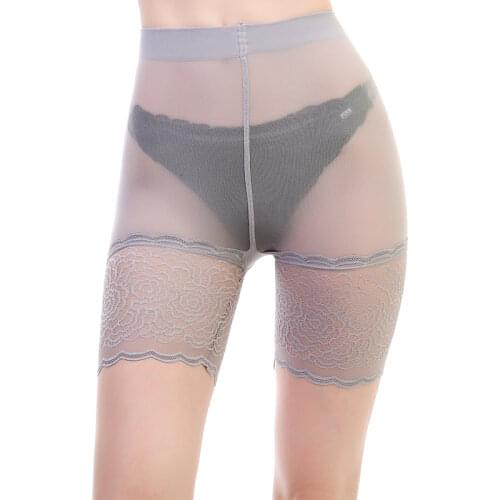 Black Lace Short Pants women under wear short feminino shorty femme Mesh Lace Stiticing Short Pants womens underpants