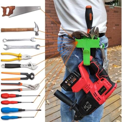 Multifunctional Waist Belt Tool Holder Clip Plastic Tool Belt for Electric wrench Hardware Organizer