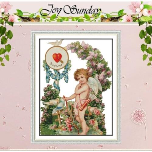 Angels Love Counted Cross Stitch DIY 11CT 14CT Cross Stitch Sets Wholesale Chinese Cross-stitch Kits Embroidery Needlework