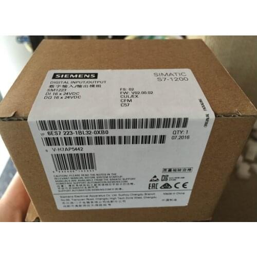 Original 6ES7223-1BL32-0XB0 6ES7 223-1BL32-0XB0 SIMATIC S7-1200 SM 1223, 16DI / 16DO, 16DI DC24 V