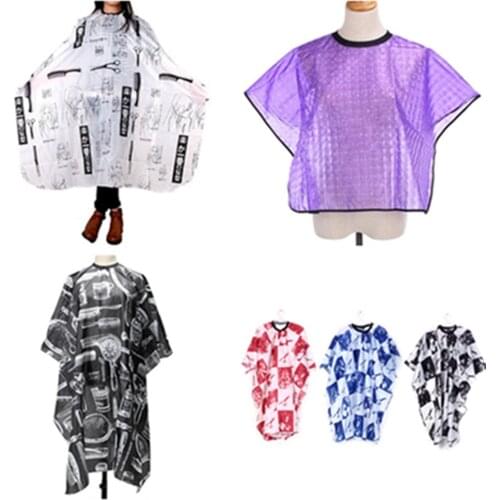 Hair Cutting Hairdressing Cloth Barbers Hairdresser Large Salon Adult Waterproof Cape Gown Wrap Black Hairdresser Cape Gown Wrap