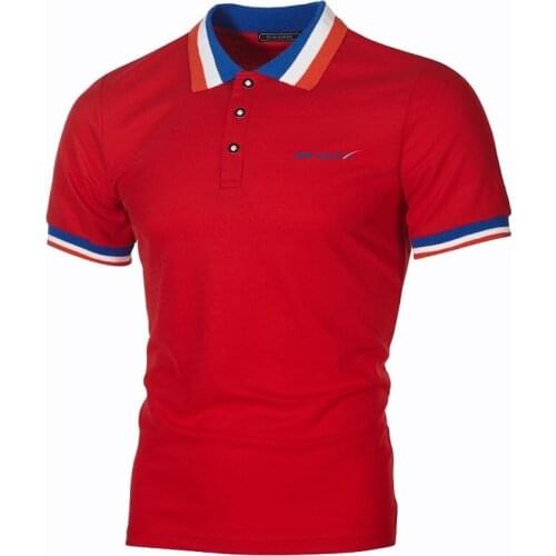 Casual Sport Topshirts SpaceX Mens Polo Shirts Streetwear Rocket StarmanX Expedition Top Tees ELON MUSK SPACE SCIENCE TShirts