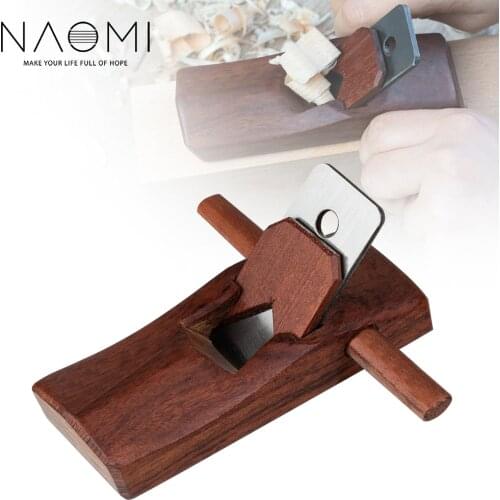 NAOMI Rosewood Hand Plane Wood Planer W/ HSS Blades Hong Kong-Style Shungee-Rosewood Small Polishing Plane