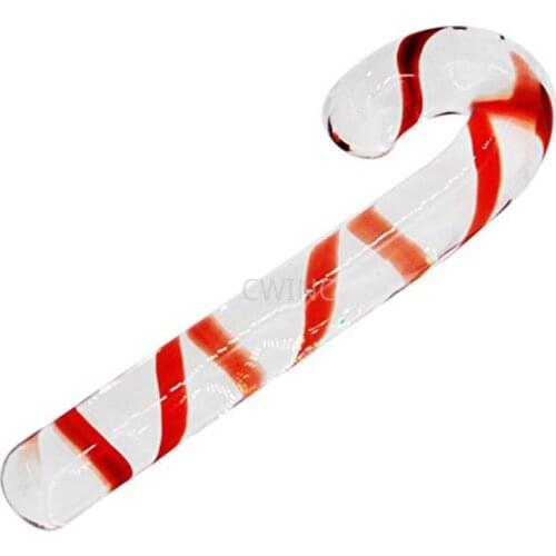 CW0079 Glass Umbrella Shape AV Stick Massager Anal Stimulator