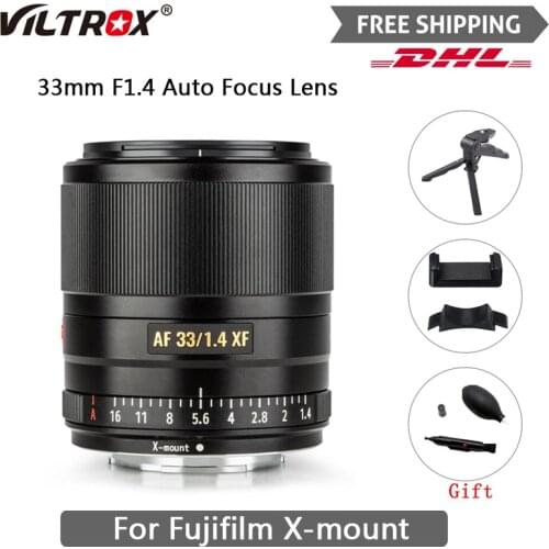 Viltrox 33mm f1.4 STM Camera Lens Auto Focus Portrait Lens APS-C For Fuji X Mount Camera X-T3 X20 X-T30 X-T20 X-T100 X-Pro2