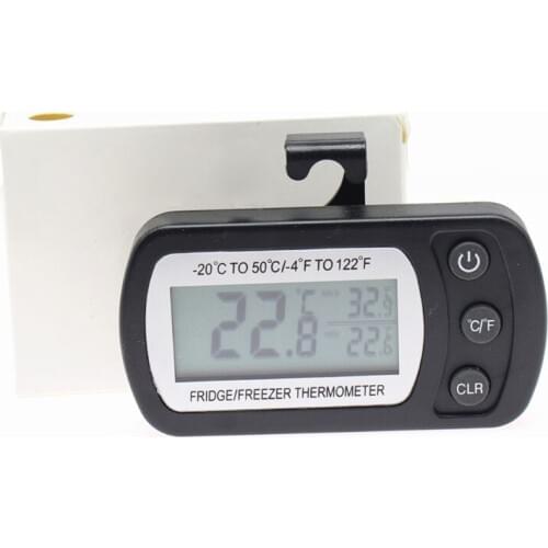 Waterproof Digital Refrigerator Thermometer Max/Min Record Function with Hook E7CB