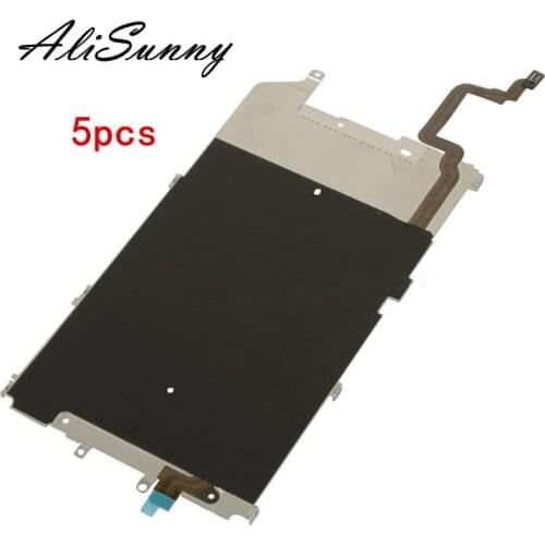AliSunny 5pcs BackPlate Shield for iPhone 6 4.7'' 6 Plus LCD Metal Back Plate Home Extend Long Flex Cable Replacement Parts