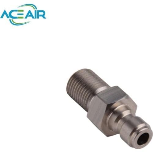 PCP Fill Coupler High Pressure Mlae Filling Connect Stainless Steel M10 1/8NPT 1/8BSPP 2PCS/LOT