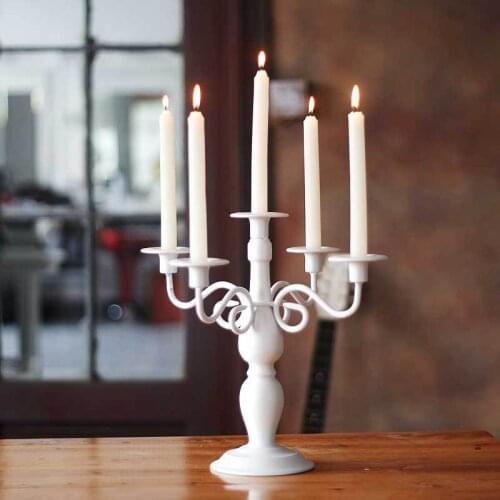 Iron Candelabra with 5 holders Wedding Decoration 34*33CM