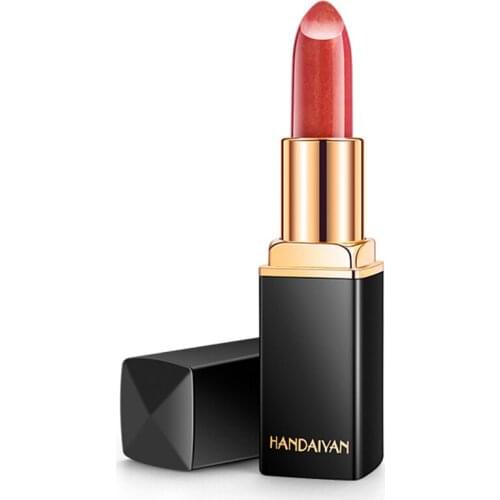 1PC HANDAIYAN 9Colors Professional Lips Makeup Waterproof LongLasting Pigment Nude Mermaid Shimmer Lipstick Luxury Makeup T0995