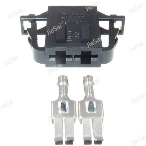 2 Pin 1J0 972 752 Electrical Blower Fan Motor Pigtail Plug Female Automotive Connector 1J0972752 For VW Skoda Audi