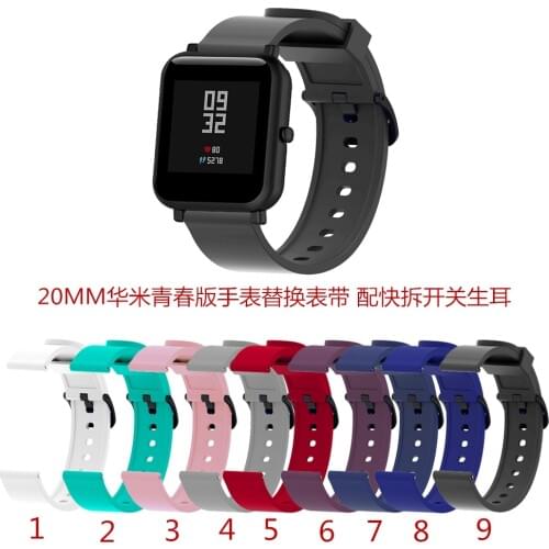 20mm bracelet For Samsung Galaxy active Gear sport S2 s4 Ticwatch 2 E Band Silicone huami amazfit bip huawei watch 2 2018 strap