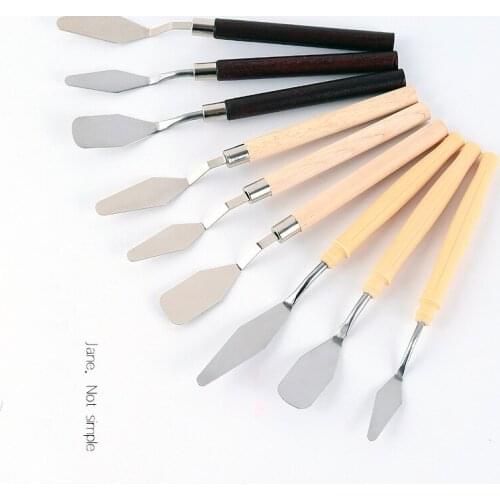 3/6 Pcs Stainless Steel Spatula Kit Palette Gouache Supplies for Oil Painting Knife Fine Arts Painting Tool Set Flexible Blades