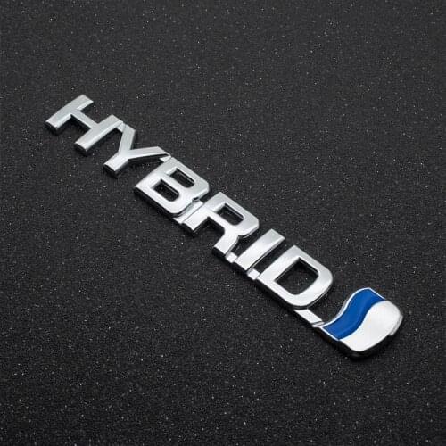 3D Metal Car Sticker Hybrid Emblem Badge Decal Car Styling Decoration For Toyota Prius Camry Crown Auris Rav4s Audi Nissan Honda