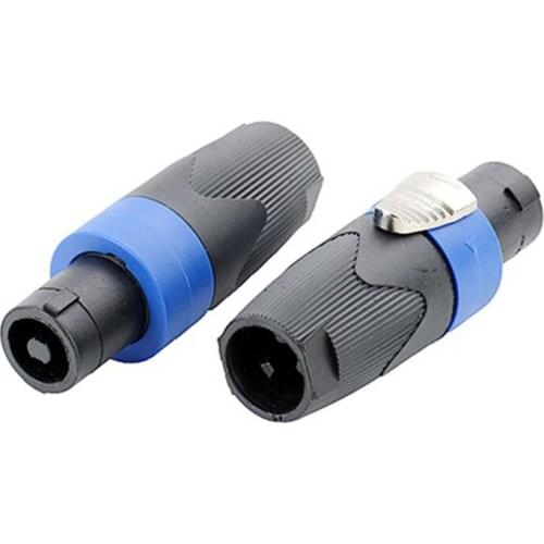 4-Pole Male Speakon Connector Head Line Plug for Cable NL4FC NL4FX NLT4X NL2FC 4 Pins Plug Professional Audio Plug