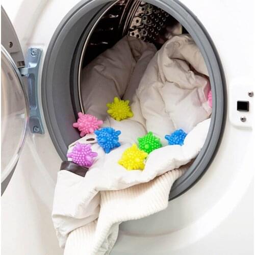 6Pcs Reusable Magic Laundry Balls Anti-Winding Eco-Friendly Decontamination Washing Ball Keeping Laundry Fresh Dry Softener Ball