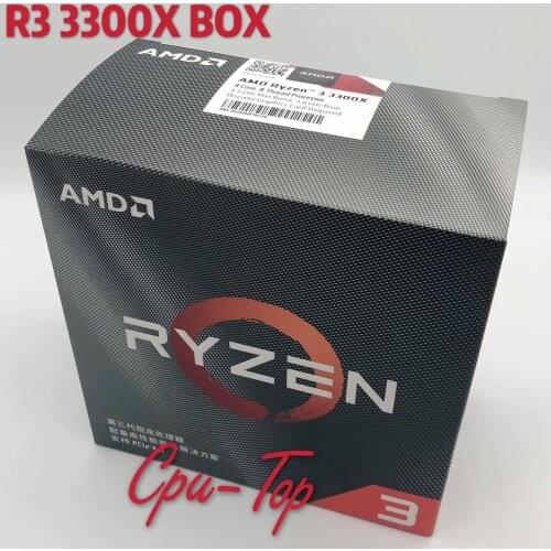 AMD Ryzen 3 3300X R3 3300X 3.8 GHz Quad-Core Eight-Thread 65W CPU Processor L3=16M 100-000000159 Socket AM4 Come with the cooler
