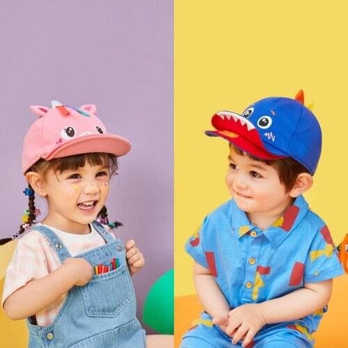 Children Hat Baseball Cap Cartoon Unicorn Printed Kids Cotton Snapback Anime Figure Hip Hop Boys Girls Cosplay Birthday Gift