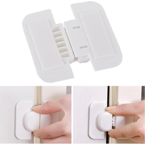 1Pcs Cabinet Door Drawers Refrigerator Toilet Safety Plastic Lock For Child Kid Baby Safety Lock
