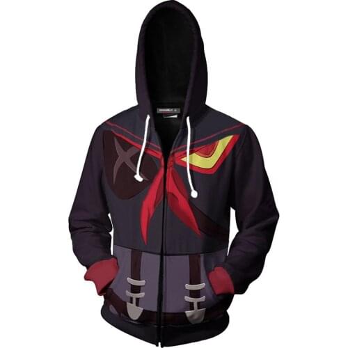 KILL la KILL Anime Sweatshirts Matoi Ryuuko Cosplay Costume Anime 3D Men Women Coat KILL la KILL Cosplay Wig