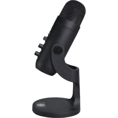 Computer Microphone, Clear Noise Reduction Cardioid Directional Condenser Microphone for Live Broadcast, Recording