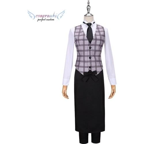 Fate/Grand Order FGO Gilgamesh Sweets Paradise Coffee Maid Cosplay Carnaval Costume Halloween Christmas Costume