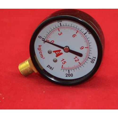 2.5" 60mm brass 200PSI pressure gauge ,15kg/cm2 15bar manometer ,PT1/4" thread