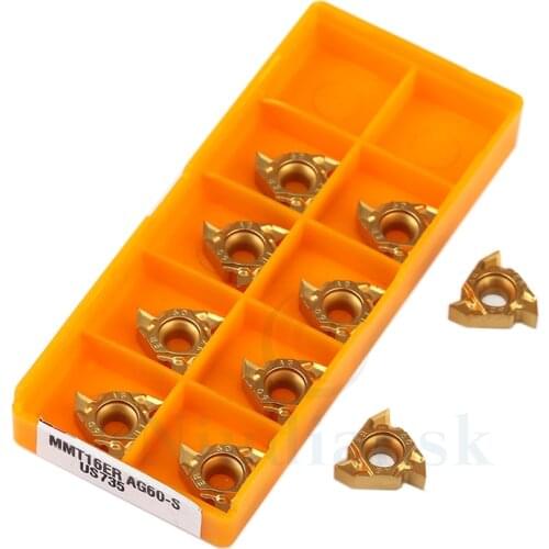 MMT16ER AG60-S VP15TF Carbide Insert Cutting Tool 16ER AG60-S UE6020 Threaded Blade CNC Lathe Tools Threading Turning Tools 16ER