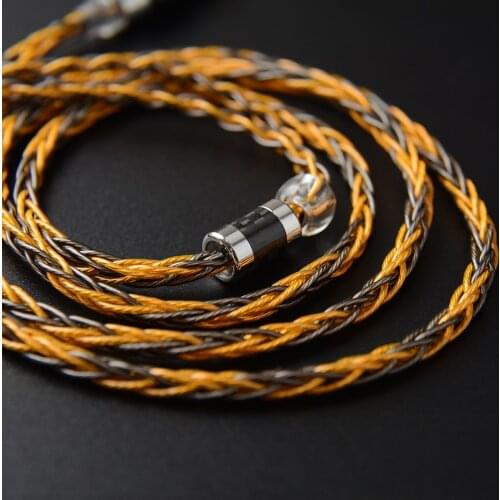 NiceHCK C8-1 8 Core Silver Plated and Copper Mixed Earphone Cable 3.5/2.5/4.4mm MMCX/NX7 Pro/QDC/0.78mm 2Pin For DB3 ST-10s VX