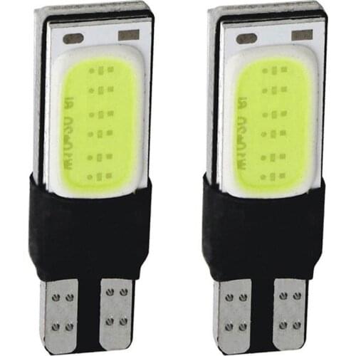 New 2Pcs T10 194 Double-sided 5W High Quality Low Consumption Ultra Long Life COB LED Light Car Vehicle Interior Light#268464