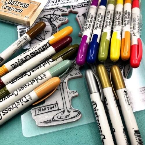 Unite State Original Tim Holtz Ranger DISTRESS CRAYONS Old Color Crayon Set