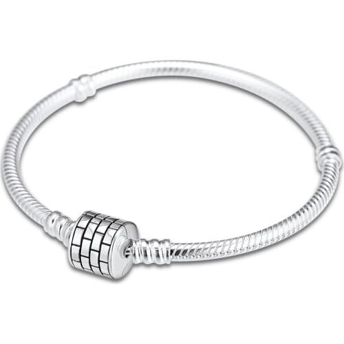 925 Sterling-Silver-Jewelry Chiselled Elegance Barrel Bracelets Free Shipping