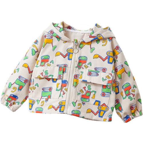 Spring Autumn Children Casual Clothes Kids Jacket Boys Girls Cartoon Hoodies Baby Toddler Cotton Clothing Infant Fashion Costume