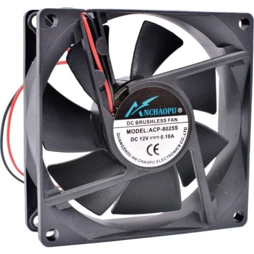 COOLING REVOLUTION 8cm 8025 80mm fan 12V 0.18A Air volume computer chassis fan CPU fan power cooling fan
