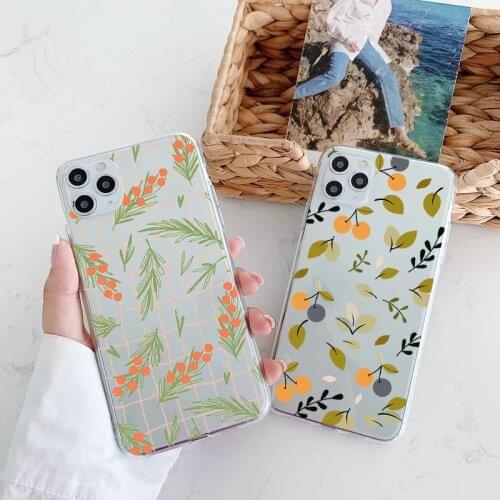 Luxury Flower Case For Huawei P20 P30 P40 Lite E Pro P Smart Y9 Prime Y7 Y6 2019 2021 2020 Nova 6 SE Fashion Leaves Clear Covers