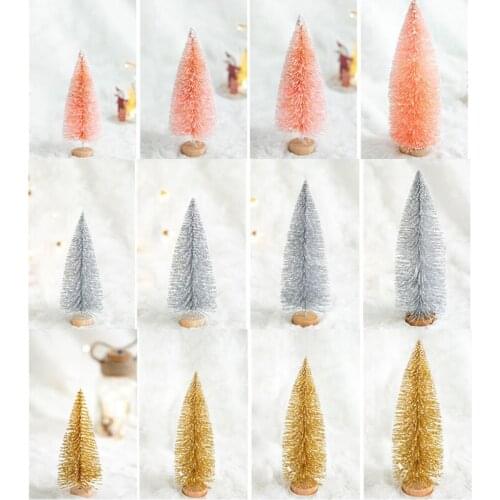 Christmas Tree Mini Artificial Trees Christmas Decorations For Home Party Photo Prop Tree Navidad Natal New Year Xmas Decor