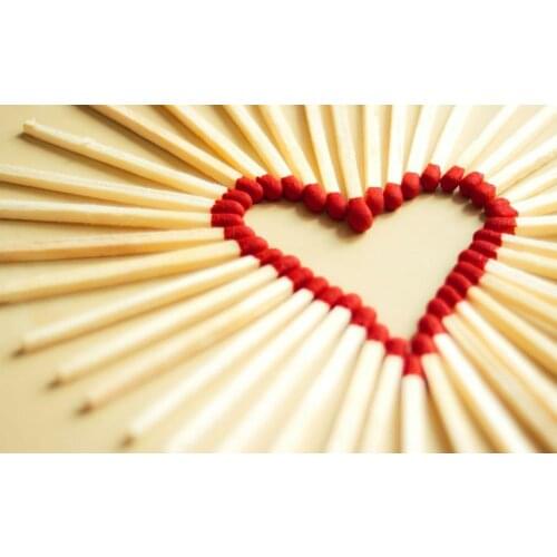 Heart of matches Art print Silk poster Home Wall Decor