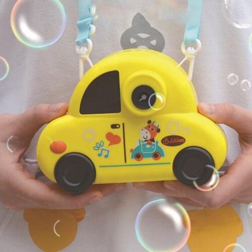 Bubble Maker Car Shape Parent-Child Interaction Handheld Children Bubble Machine Toy for Outdoor