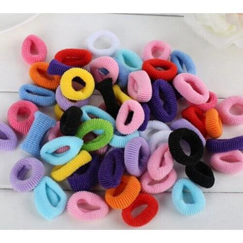 By Pack Good Elastics Girls Hair Accessories scrunchy Children Accessories Baby headband Colorful Elastic Hair Band New Arrival
