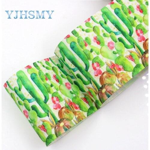 YJHSMY I-18428-21 10 yard 75 mm Color Cartoon Printed grosgrain ribbons,DIY handmade Hair accessories Material wedding gift wrap