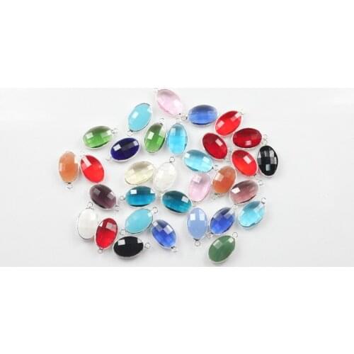 15x22mm Jewelry in Findings & Component , Egg Shape Luxury Crystal Stone with Gold Color Wire for Wholesale 50pcs-100pcs