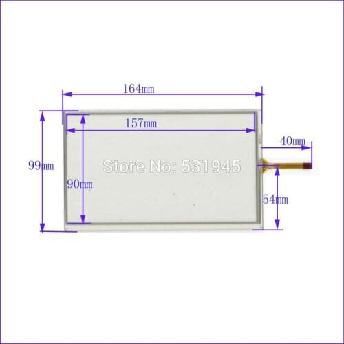 ZhiYuSun NEW 164*99 7 Inch Touch Screen welding 164mm*99mm for GPS CARS for bables for HSD070IDW Visual area 157mm*90mm