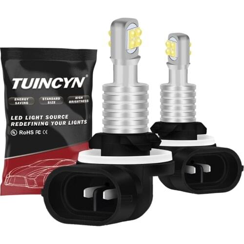 2pcs 881 9005 HB3 9006 HB4 H1 H3 H8/H9/H11 LED Fog Light Bulbs Car Foglight 12V White 8SMD 40W Daytime Running Lights DRL Lamps