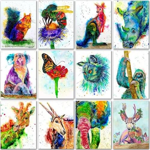 Full Square Diamond mosaic Full Round Diamond embroidery Cross stitch 5D DIY Diamond painting Cartoon cat butterfly Koala animal
