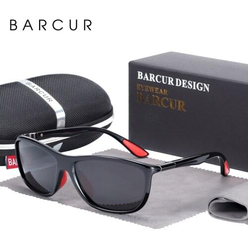 BARCUR Sports Eyewear Mens Sunglasses Polarized Women Sun glasses oculos de sol feminino
